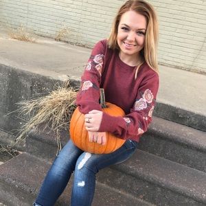 Floral Embroidered Sweater